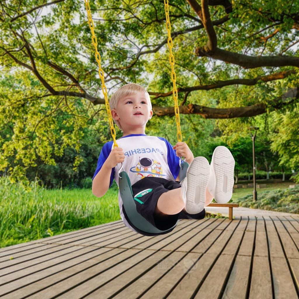 2-Pack Swing Seats Swings Replacement for Outdoor Swing Set 66 Inch Chain