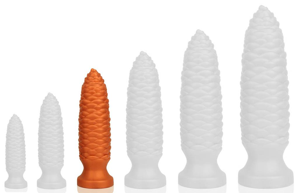 Plug Long Pine M 18 X 5 Cm Orange - TheAssGasm - SILICONE ANAL PLUG