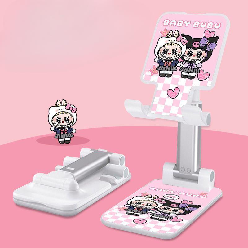 

Ленивый Человек Складная Подставка для Телефона Подставка-Рамка для Планшета Регулируемая Телескопическая Милая Креативная Универсальная Подставка для iPad Pink