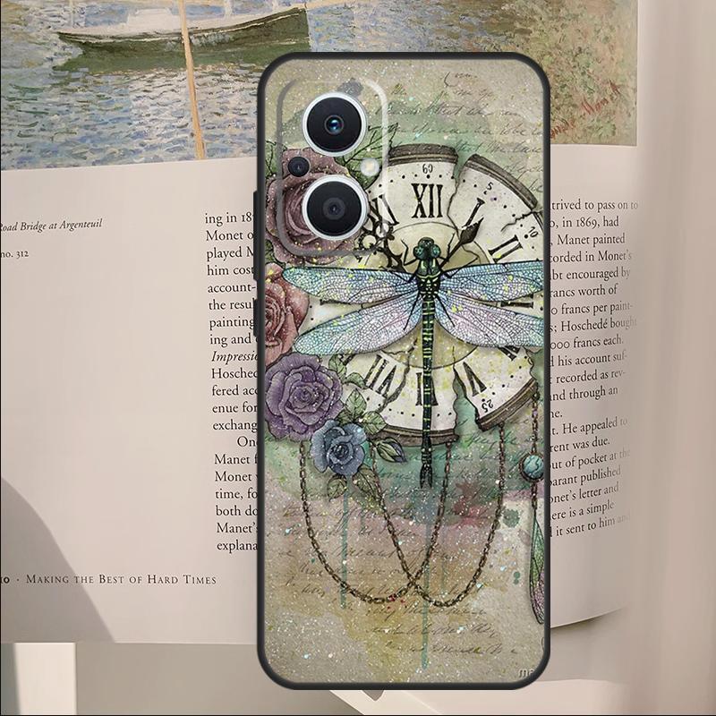 Dragonfly Cover For OPPO Reno 14 13 11 10 Pro 12F 11F 13F 14F 7 8 Lite OPPO Find X6 X5 X8 X9 Pro Case