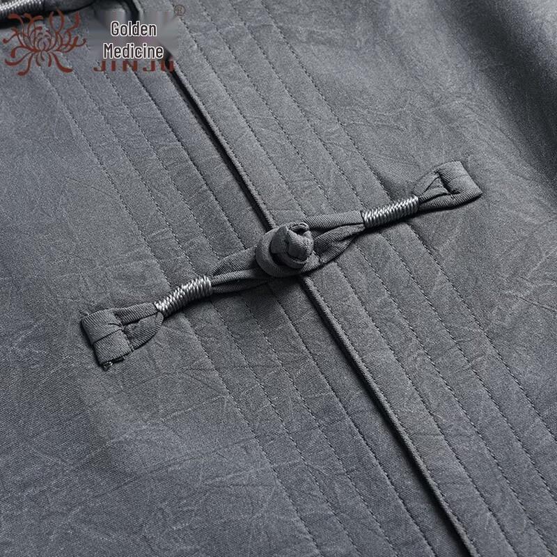 Jinjuku Men's Summer Ice Silk Jacquard Tang Suit Set