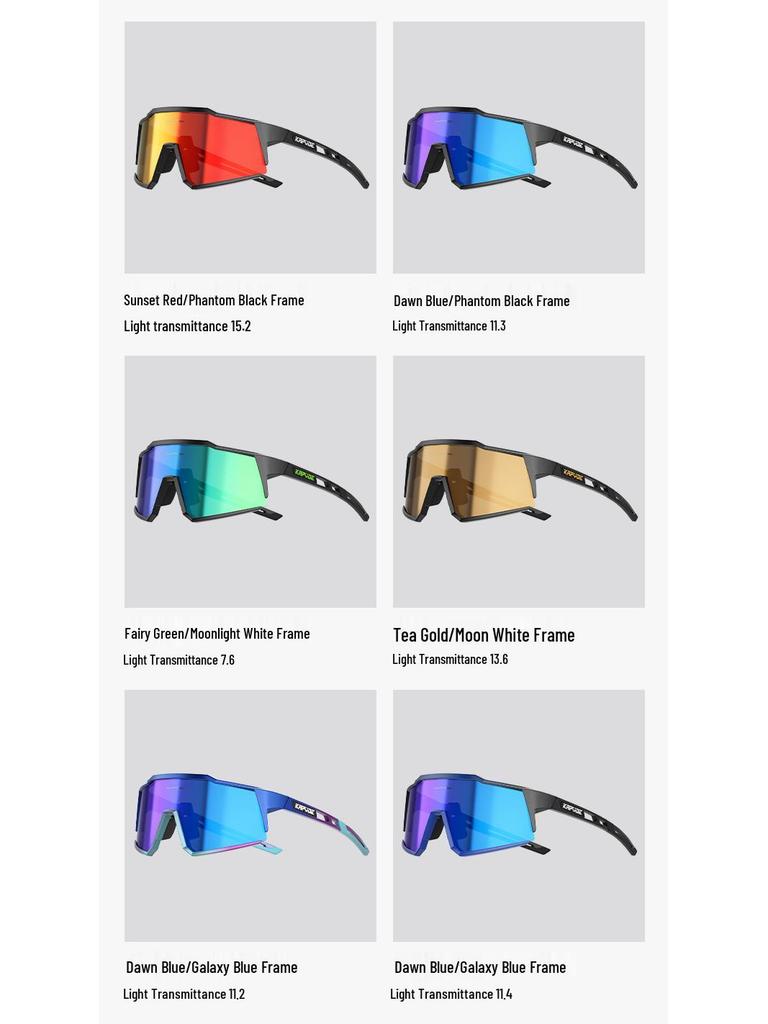 KAPVOE Color-Changing Windproof Cycling Goggles for Men and Women