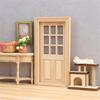 Antique Styles Miniature Door For Doll House Decoration Wood Furniture Door Figurine For 1/12 Model Craft Project Supply