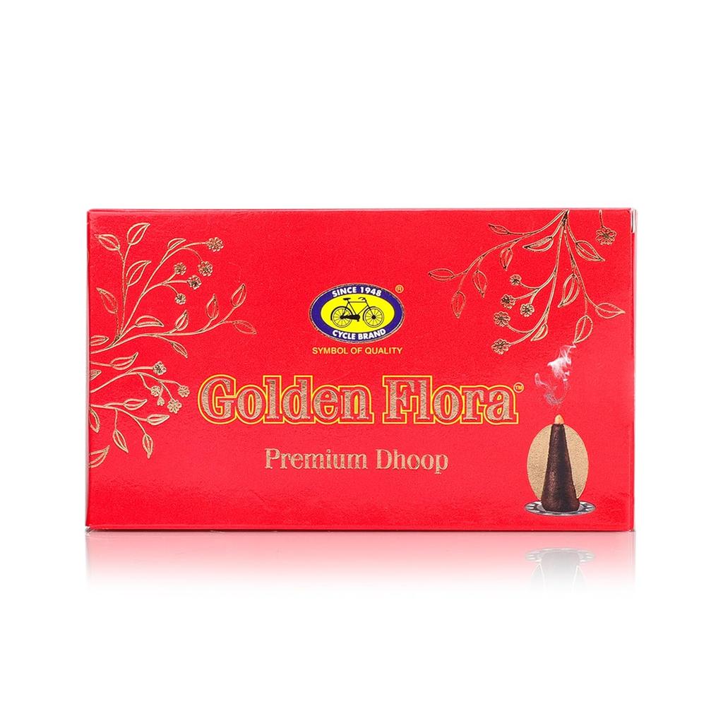 Golden Flora Wet Dhoop Bamboo-Less Soft Incense 120g Pack Long-Lasting Aroma For Festive Use