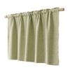 Linen Short Curtain for Kitchen, Semi Sheer Valance for Small Window, Kitchen Curtain for Pantry Door, Farmhouse Cabinet Cover