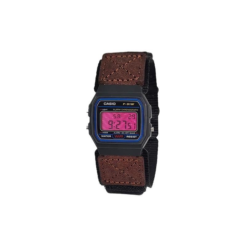 CASIO Customized watch modified series purple mirror silver resin case life waterproof A159W-N1DF modified-Zhen silver Quart A159W-N1DF
