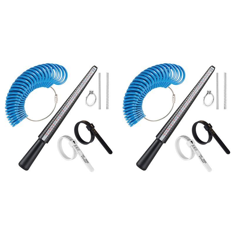 

A60Z2X Ring Size Measuring Tool Set, Ring Mandrel Ring Sizer Gauge, Ring Sizing Stick And Ring Gaugemay