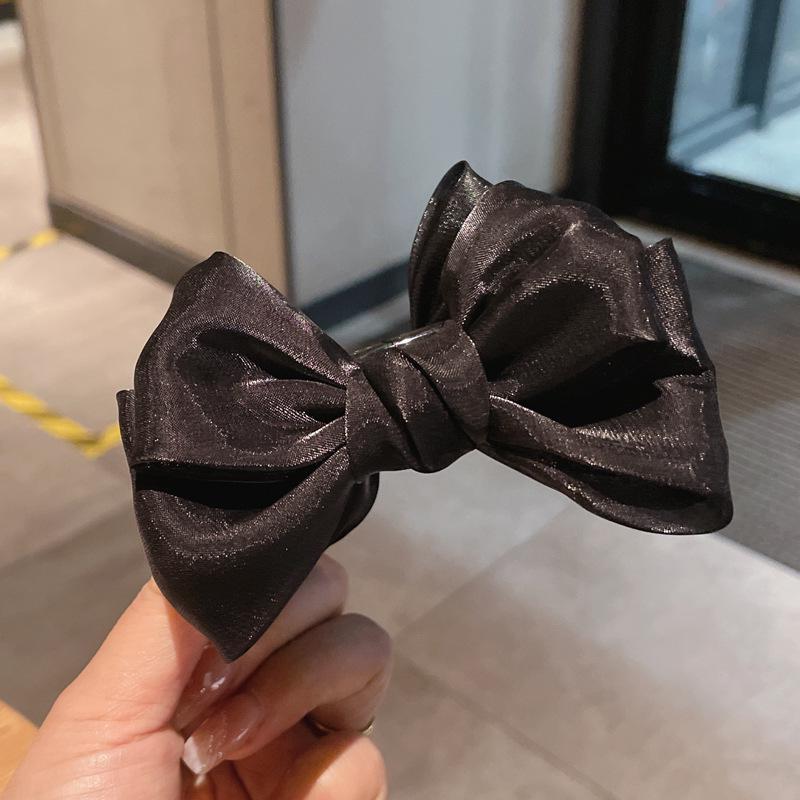Celebrity Style Bowknot Hairpin - Elegant Hair Clip with Ball Head Design for Women