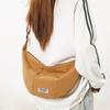 Versatile Dumpling Bag Female Personality Solid Color Messenger Bag Trendy Brand Commuter Shoulder Bag Light Mobile Phone Bag Male