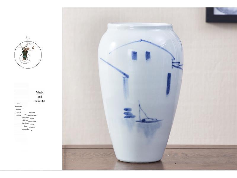 Jingdezhen Ceramic Vase for Floral Arrangements - Home Decor Ornament