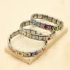 Adjustable Titanium Steel Modular Stretch Bracelet With Removable Charms - Zodiac Crown Heart Floral Cartoon Geometric Animal