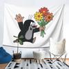 Cute Happy Mole Krtek Tapestry Decoration Art Aesthetic Tapestries for Living Room Bedroom Home Wall Cloth Wall Hanging