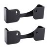 2pcs Hat Wall Racks Space Saving Acrylic Wall Mounted Hat Storage Organizers for Baseball Caps Black