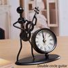 Mode kreative Musik Metall Iron Man Uhr Büro Heimdekoration