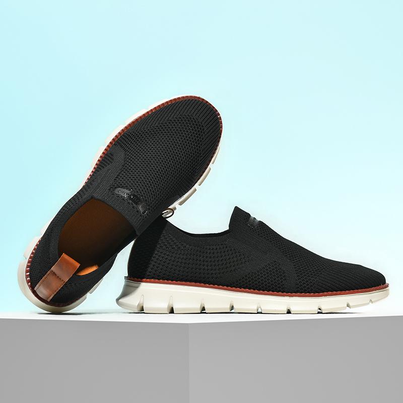 Men's Casual Dress Sneakers Oxfords Business Mesh Breathable Walking Shoes Tennis Lightweight Fashion Flat Sport Large Size40-48