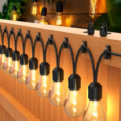10Pcs Outdoor String Lights Clips High Stability Simple Installation Weatherproof Fairy Lights Cable Hanger Hooks