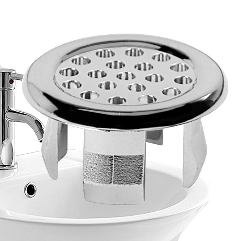 Sink Overflow Ring Kitchen Bathroom Basin Trim Bath Sink Round Hole Hollow Overflow Cap Sink Hole Round Overflow Cover