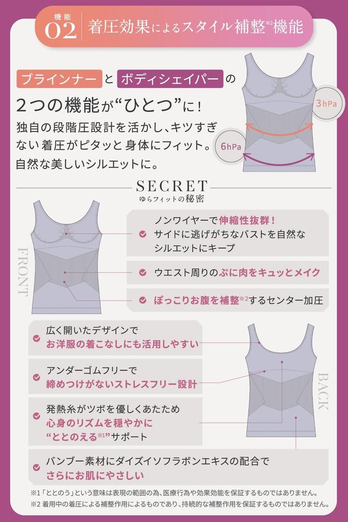 Glamorous Spats Yura Fit 2024 Edition Bra Top with Compression Night Tank Shape Compression Pressure Bust and 3 Sizes Nude Cups, Innerwear, Camisole,