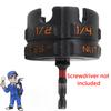 Not Included Screwdriver Nut Zipper Drill Attachment Fast Removal Plastic Bolt Extractor Tool Portable Nut Extractor Tool