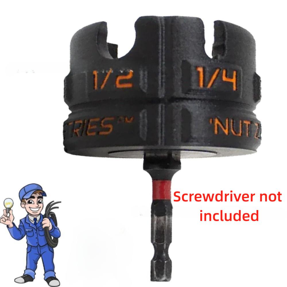 Not Included Screwdriver Nut Zipper Drill Attachment Fast Removal Plastic Bolt Extractor Tool Portable Nut Extractor Tool