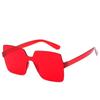 Fashionable Rimless Ocean Color Sunglasses For Women And Men With  Uv400 Glasses