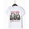 Dead Boys Live 1977 Band Konzert T-Shirt Weiß Vintage Rockmusik Druck Herren Freizeit Streetwear Sommer Oberteil