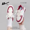 Burgundy Fashion Platform Bread Shoes Landscape Painting Design Sense Graffiti Board Shoes Life Trend Single Shoes Women
