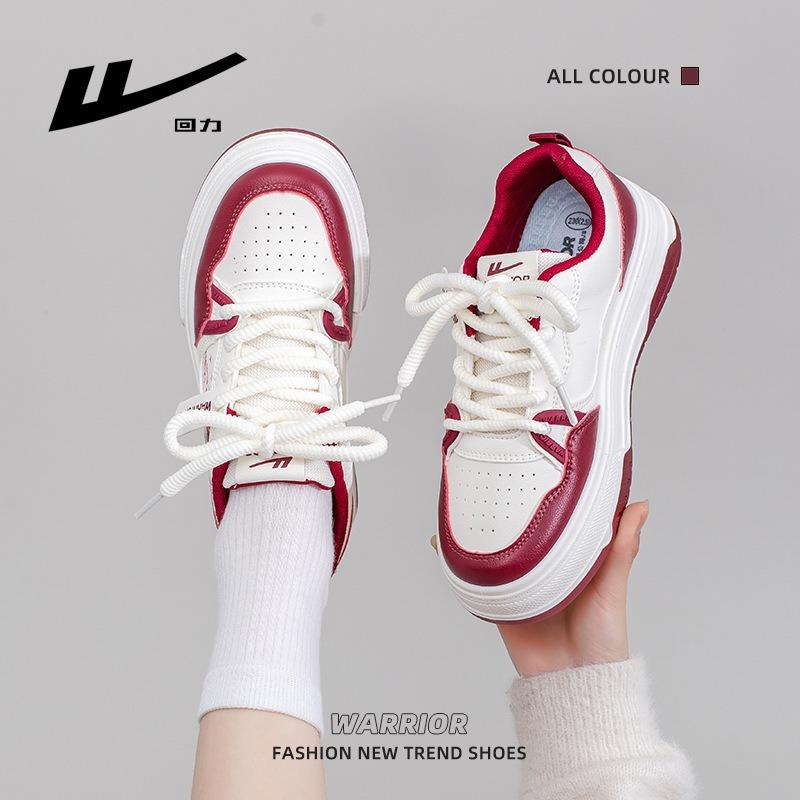 Burgundy Fashion Platform Bread Shoes Landscape Painting Design Sense Graffiti Board Shoes Life Trend Single Shoes Women