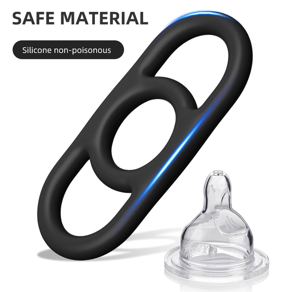 Silicone Penis Ring Ejaculation Delay Cock Rings Dick Erection Cockring Male Chastity Adult Sex Toys For Men Lock Sperm