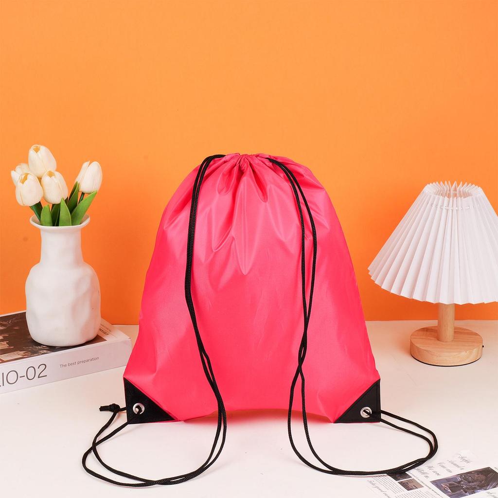 Waterproof 210D Polyester Drawstring Sports Backpack with Custom Logo