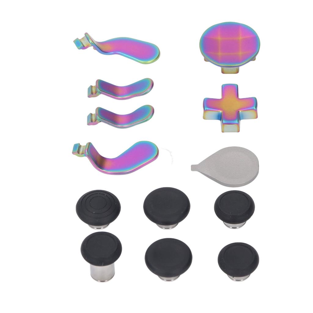 Controller Thumbsticks Set Stainless Steel Rubber D Pads Paddle Controller Accessories for Elite