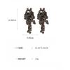 GemChic Women's Earrings Cool Ear Stud Needle U-Shaped Cluster Glitter Tassel Long Earrings Birthday Christmas Jewelry Gift
