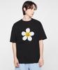 GRAVER [Unisex] Painting Big Flower Dot Short Sleeve T-Shirt_Black