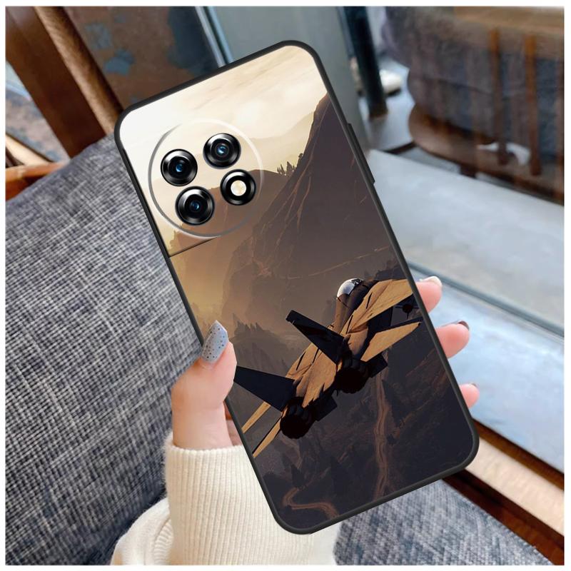 Military Aircraft Warship Fighter Case For OnePlus 13R 13T 12R 10R 10T 15 13 12 11 10 9 Pro Nord 5 CE 2 3 4 Lite N20 N30 Coque