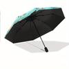 Folding Umbrella The umbrella features cartoon illustrations of dogs, including a Poodle, a Beagle, and a Dachshund, accompani