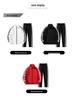 Unisex S-6X Three Stripe Casual Sportswear: Loose Jacket & Long Pants Two-Piece Set