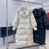 Winter Daunen Baumwolle Kleidung Damen knielang neu verdickt Puff locker Übergröße Mantel