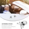 2pcs Skull Shape Skull Skeleton Car Emblem Badge 3D Logo Metal Badge Sticker  for Car Exterior