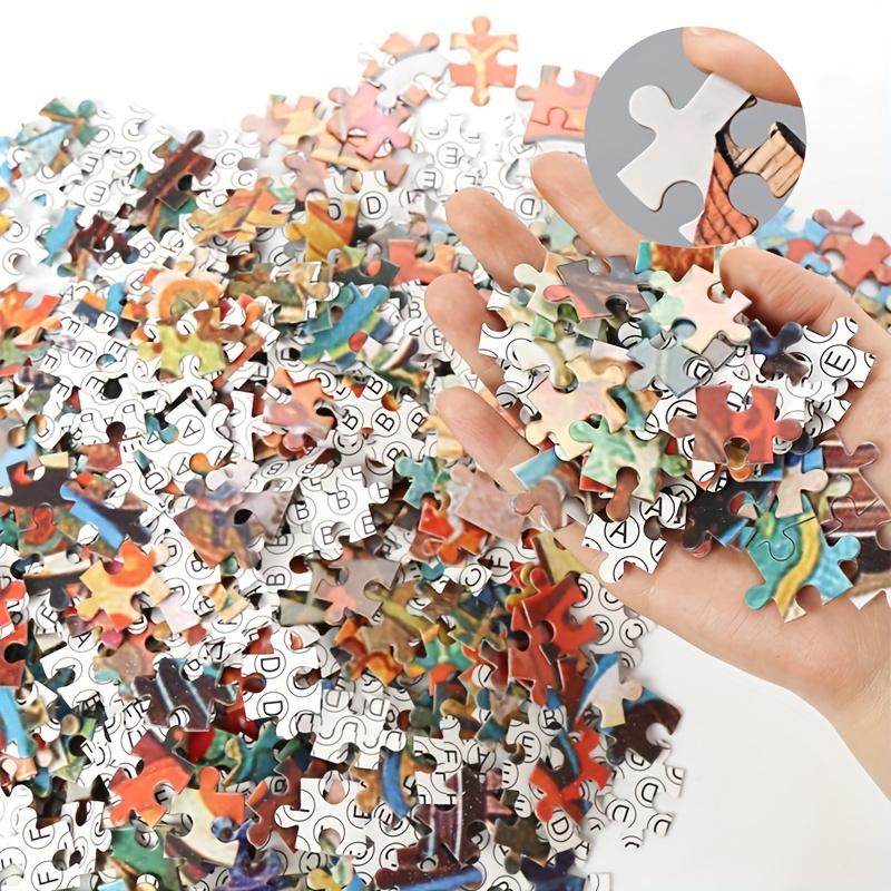 Christmas Atmosphere Adult Paper Puzzle 1000pss, Fun and Puzzle Education Game Home Decoration Wall Display Festival, Puzzle Gif