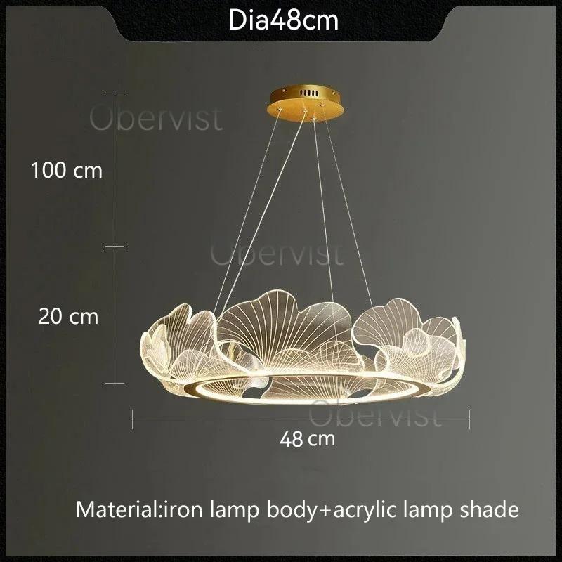 

Modern Petal Pendant Light Ring Highlight Acrylic Restaurant Bedroom Decorativos Deluxe Design Living Room Hanging Lamp Fixtures Warm light