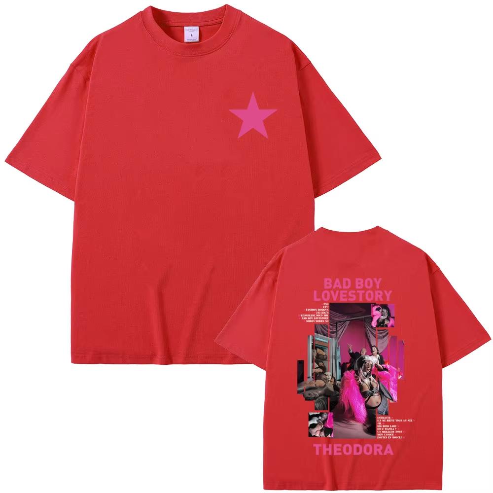 

Rapper Theodora Mega Bbl Bad Boy Lovestory Graphic Tshirt Men Women Hip Hop Fashion Pop Music TShirt Male Casual Cotton Tshirt 4XL