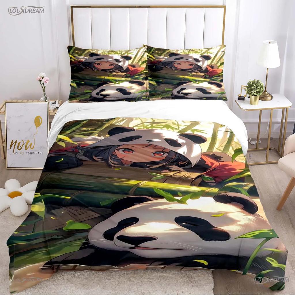 Niedliche Spy x Family Cartoon Anime Bettbezug Lustige Kawaii Bettwäschesets Weicher Steppdeckenbezug und Kissenbezüge Einzel-/Doppel-/Queen-/King-Größe