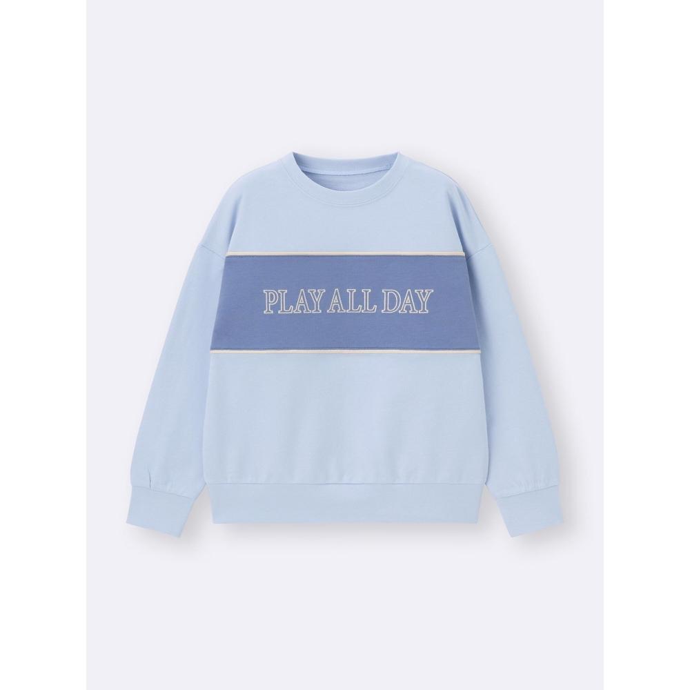 Gu By Uniqlo Kids Cotton Sweat Pullover Logo