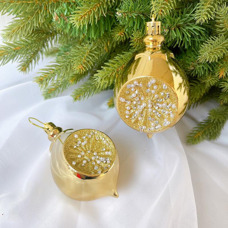 

Новые рождественские шары Подвески для украшения рождественской елки Шары необычной формы Креативные домашние праздничные украшения DIY Декор для рождественской елки золотой