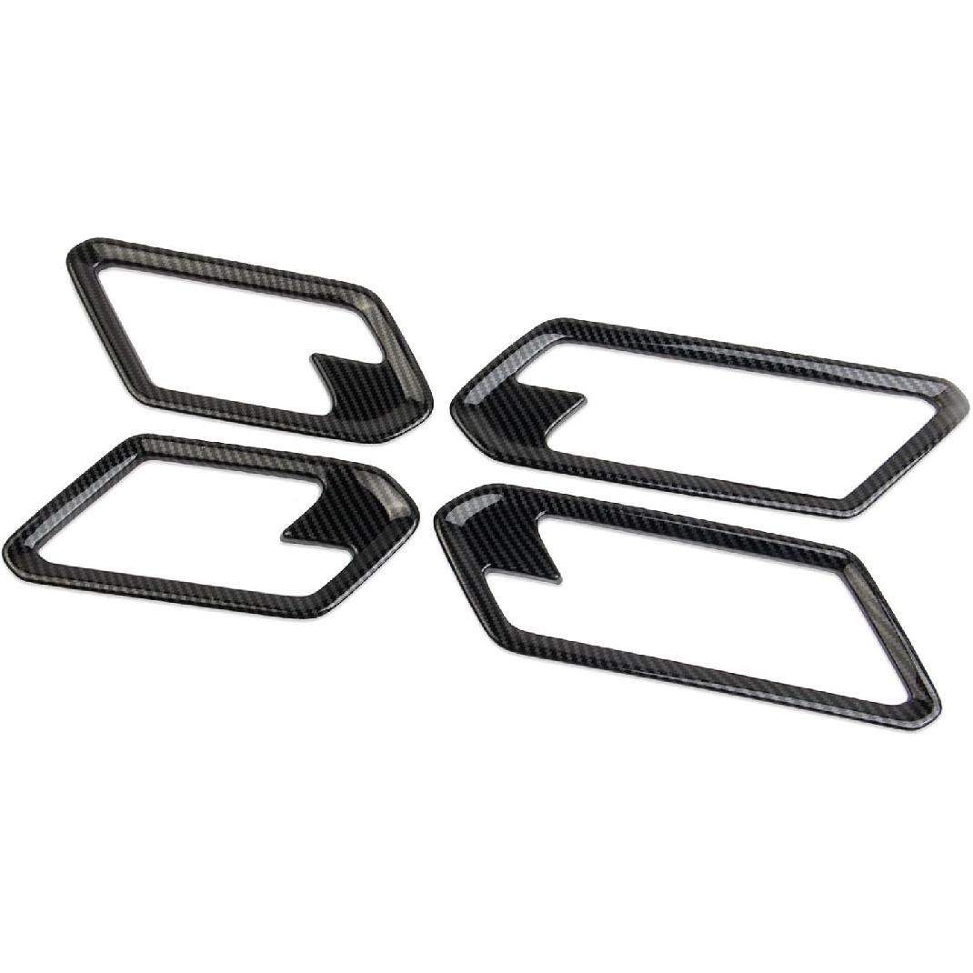 

Korlot Carbon Fiber Style Interior Door Handle Cover Trim Accessories for 2023-2026 Chevrolet Colorado/GMC Canyon