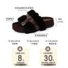 Retro design one-word belt buckle Mao Mao slippers women's autumn and winter fashion versatile belt buckle casual cotton slippers