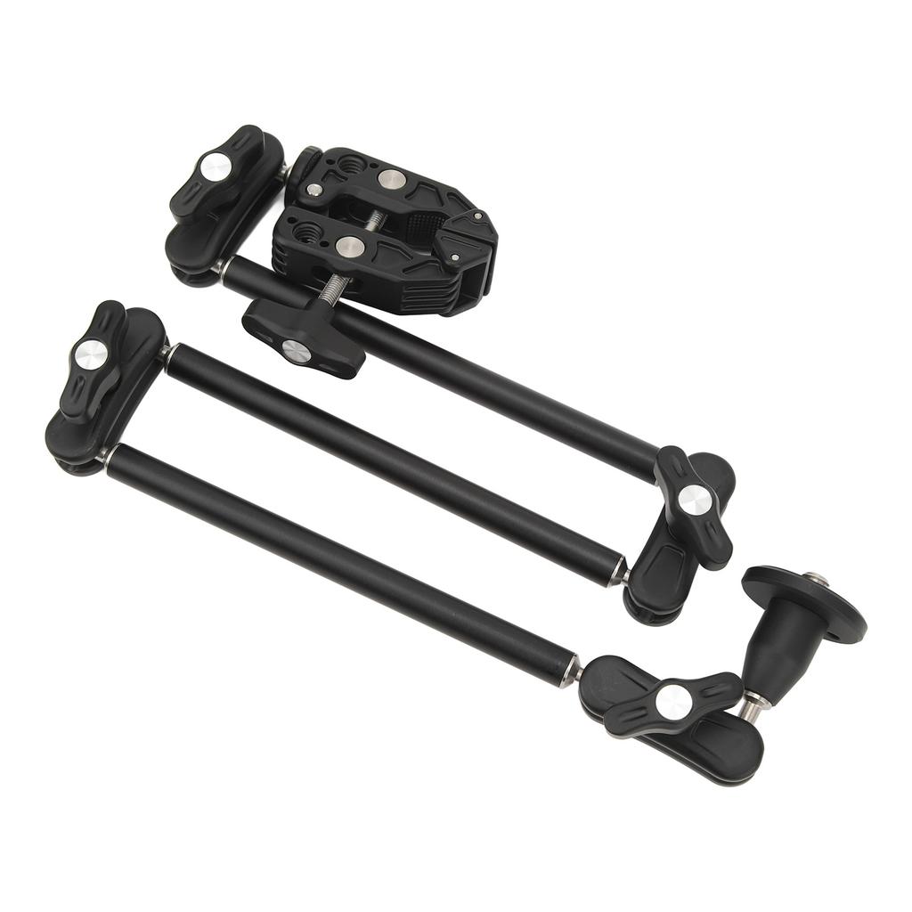 Adjustable Articulating Friction Arm Super Clamp with 1 4 Inch 3 8 Inch Thread for SLR Cameras