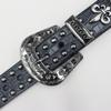 Krokodilmuster Amerikanischer Western Nieten Krähen Accessoires Totenkopf Nieten Gürtel Punk Herren Gürtel Damen Hundert
