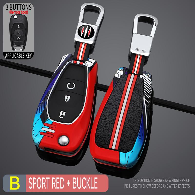 Styling Mouldings Zinc Alloy+Silicone Full  Car Key Case Cover for Chevrolet Cruze Cross Cobalt Captiva Spark Sonic Aveo Tracker