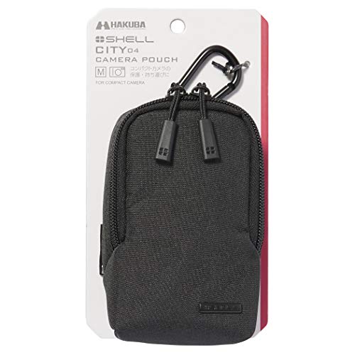 Hakuba HAKUBA Kameratasche Plus Shell City 04 Kamerabeutel M mit Reißverschluss Kann mit Klettverschluss befestigt werden Schwarz SP-CT04-CPMBK